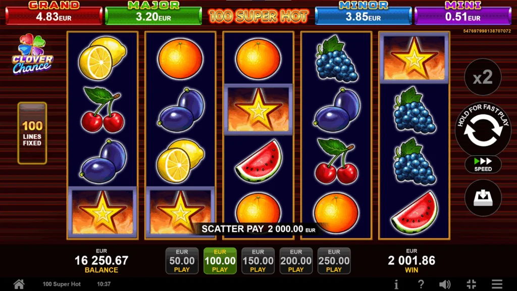 100 Super Hot RTP, Maximum Wins, and Volatility