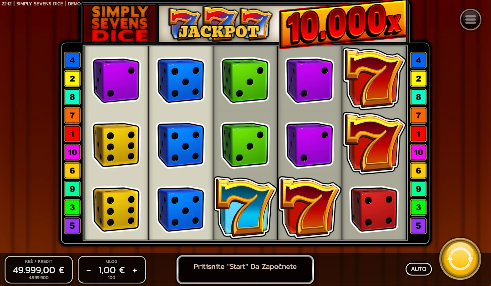 Simply Sevens Dice TEZ